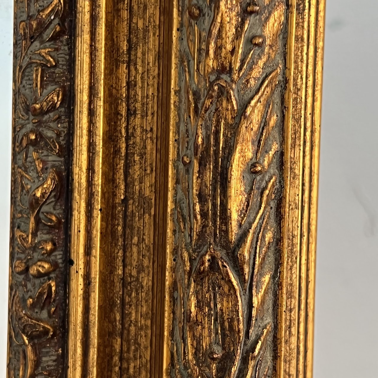 Gilt Framed Contemporary Mantel Mirror