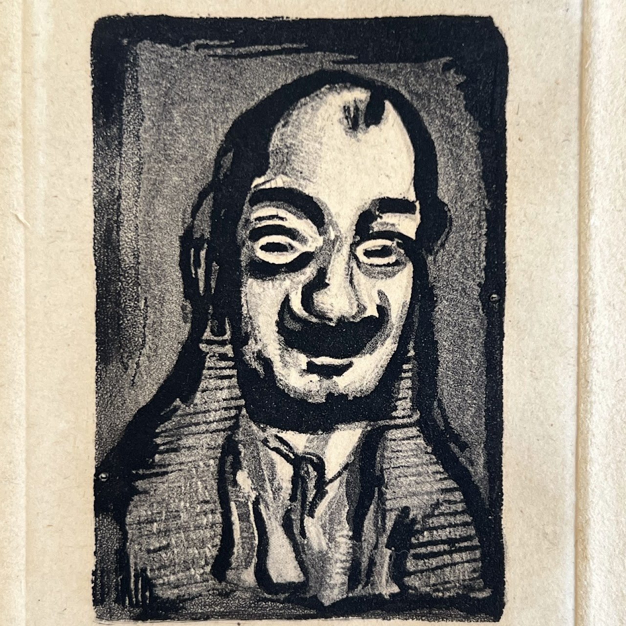 Georges Roualt 'Man with Mustache' Aquatint Etching