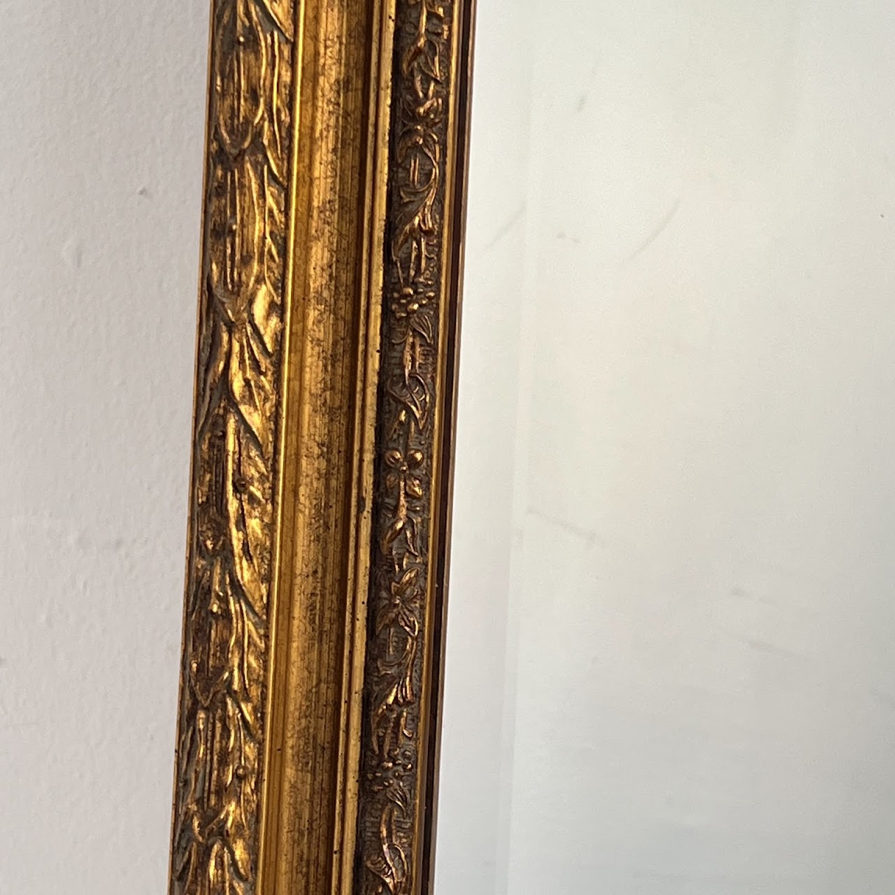 Gilt Framed Contemporary Mantel Mirror