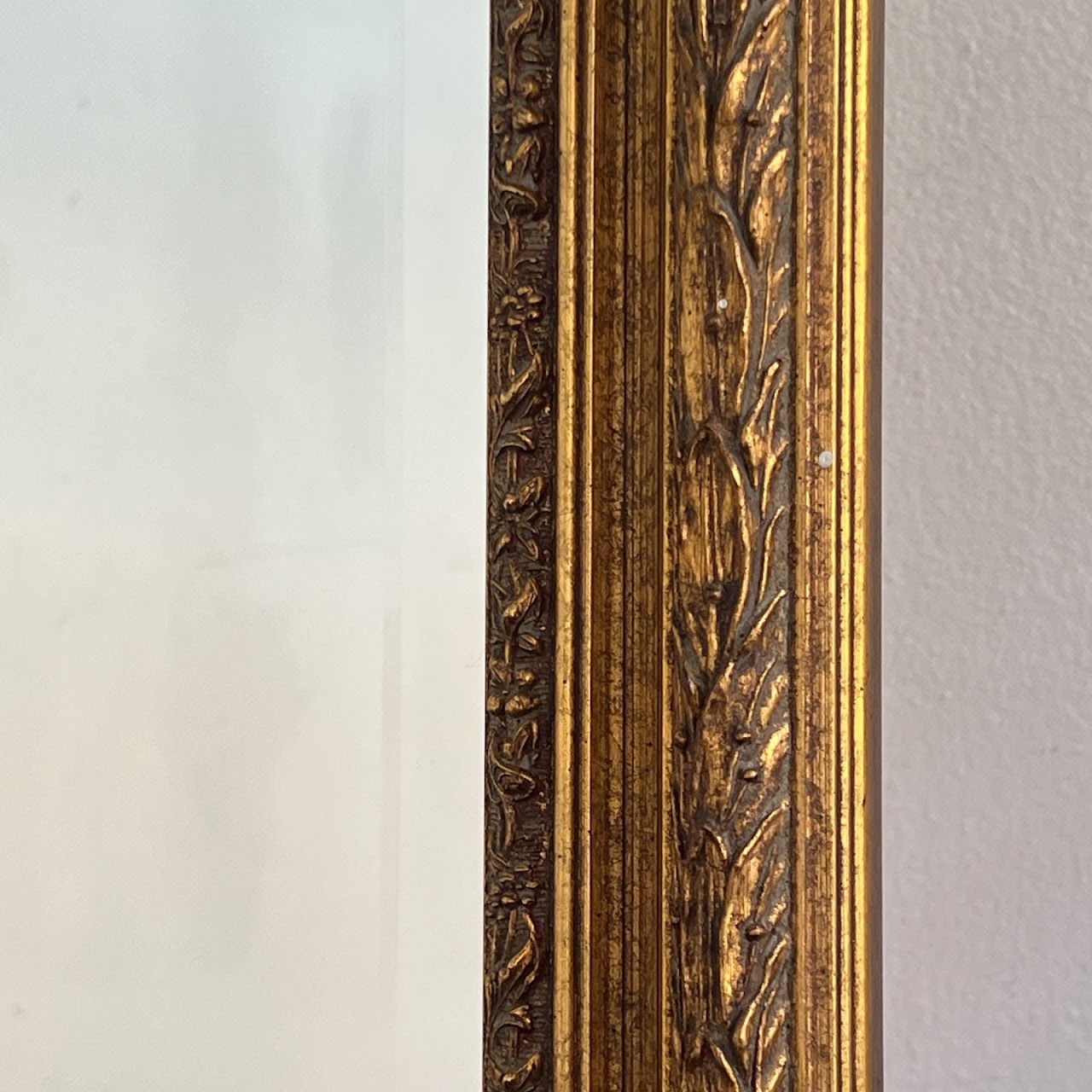 Gilt Framed Contemporary Mantel Mirror