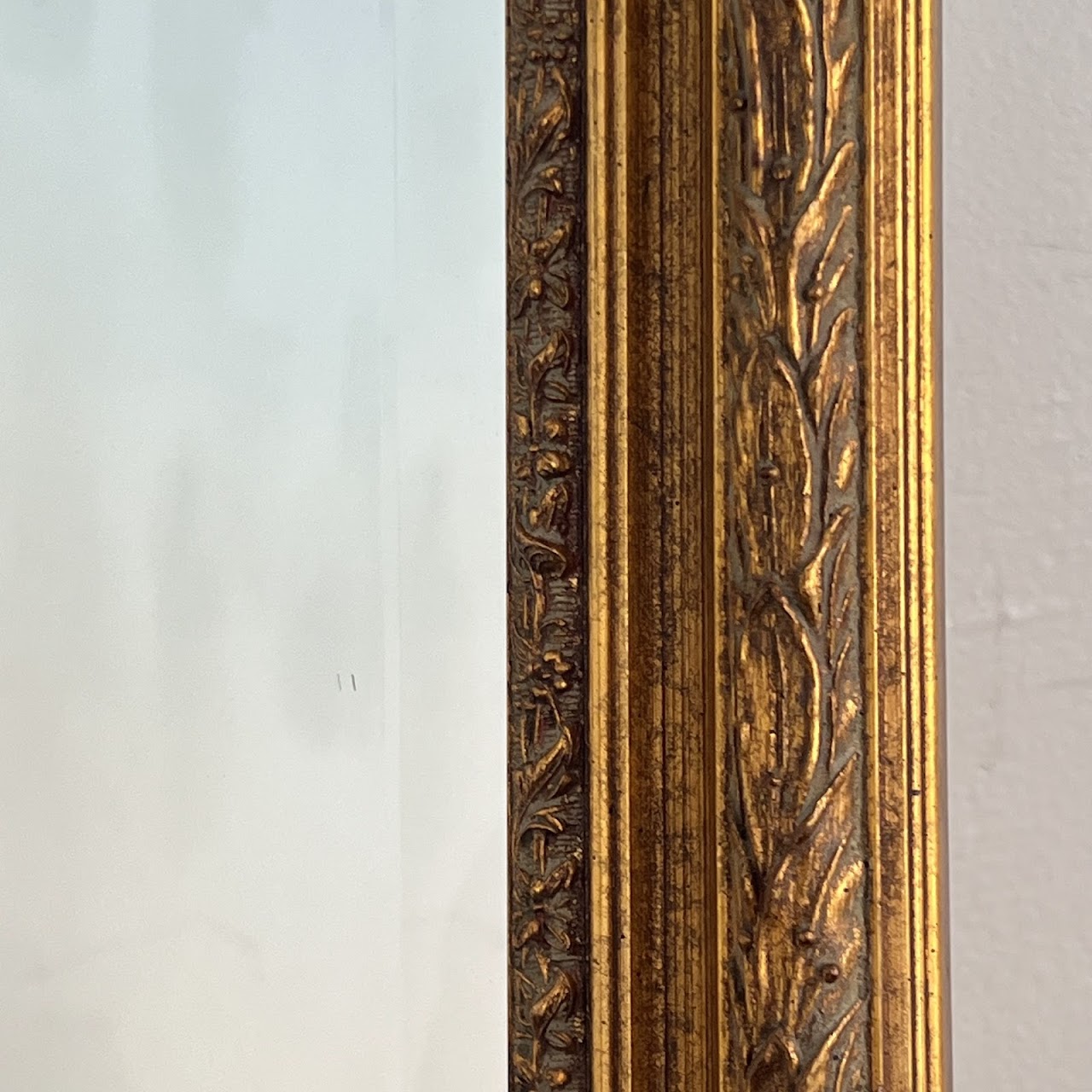 Gilt Framed Contemporary Mantel Mirror