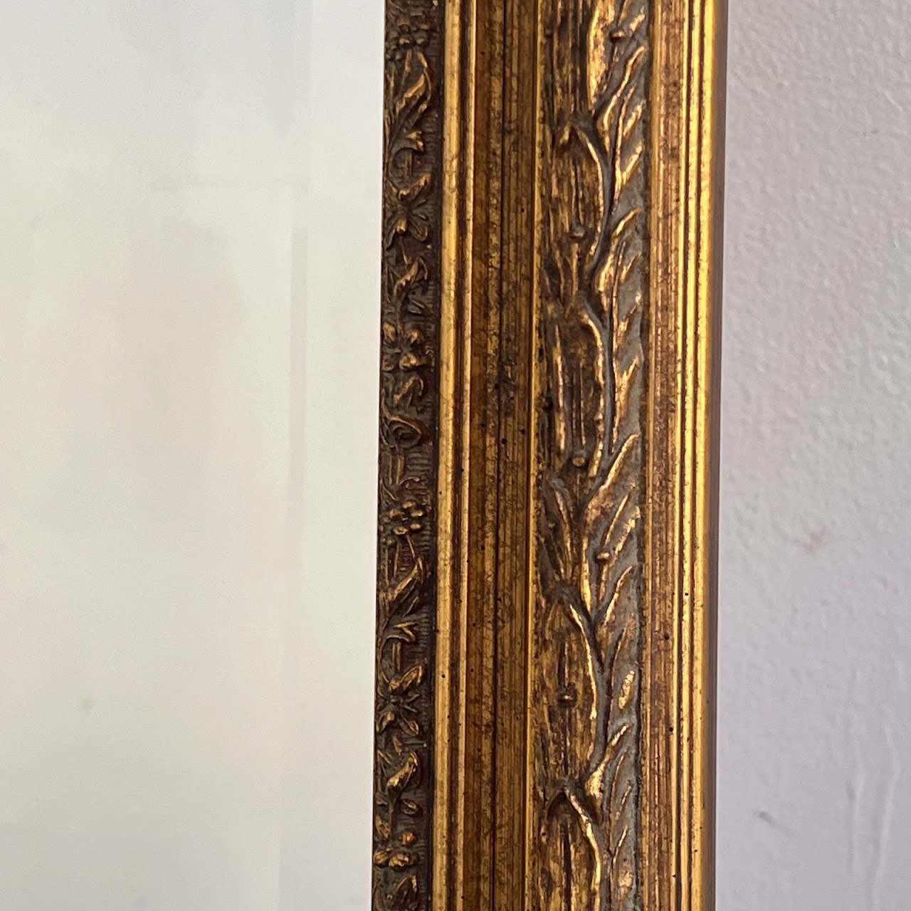 Gilt Framed Contemporary Mantel Mirror