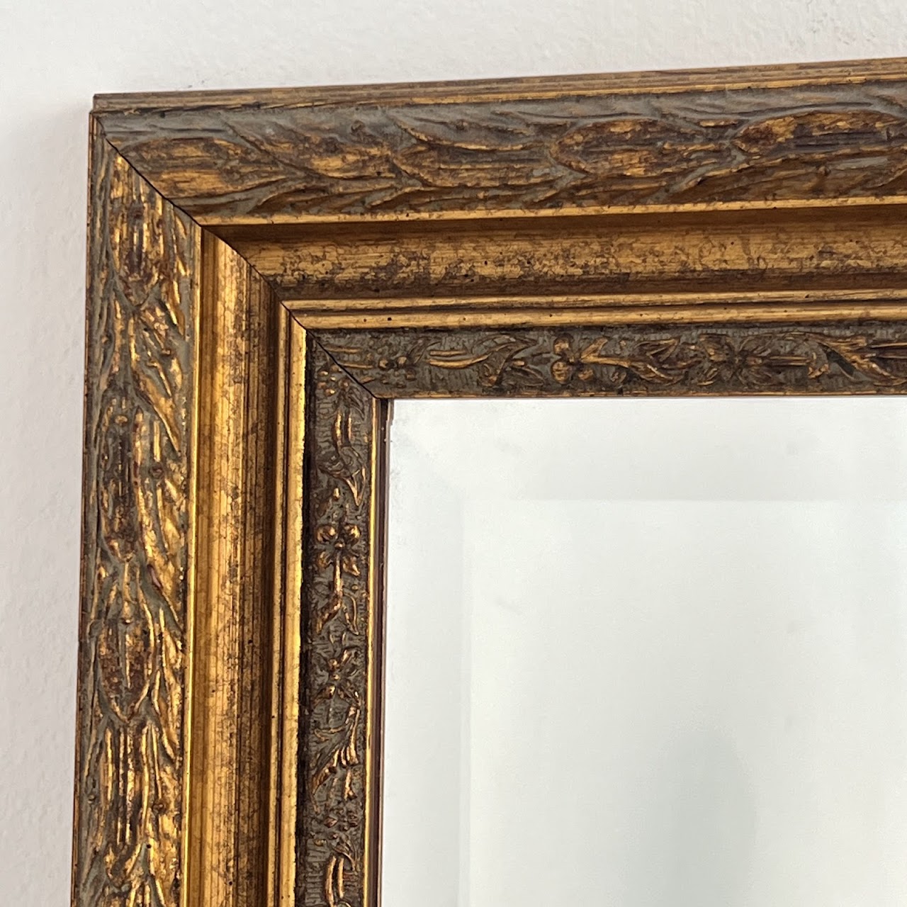 Gilt Framed Contemporary Mantel Mirror