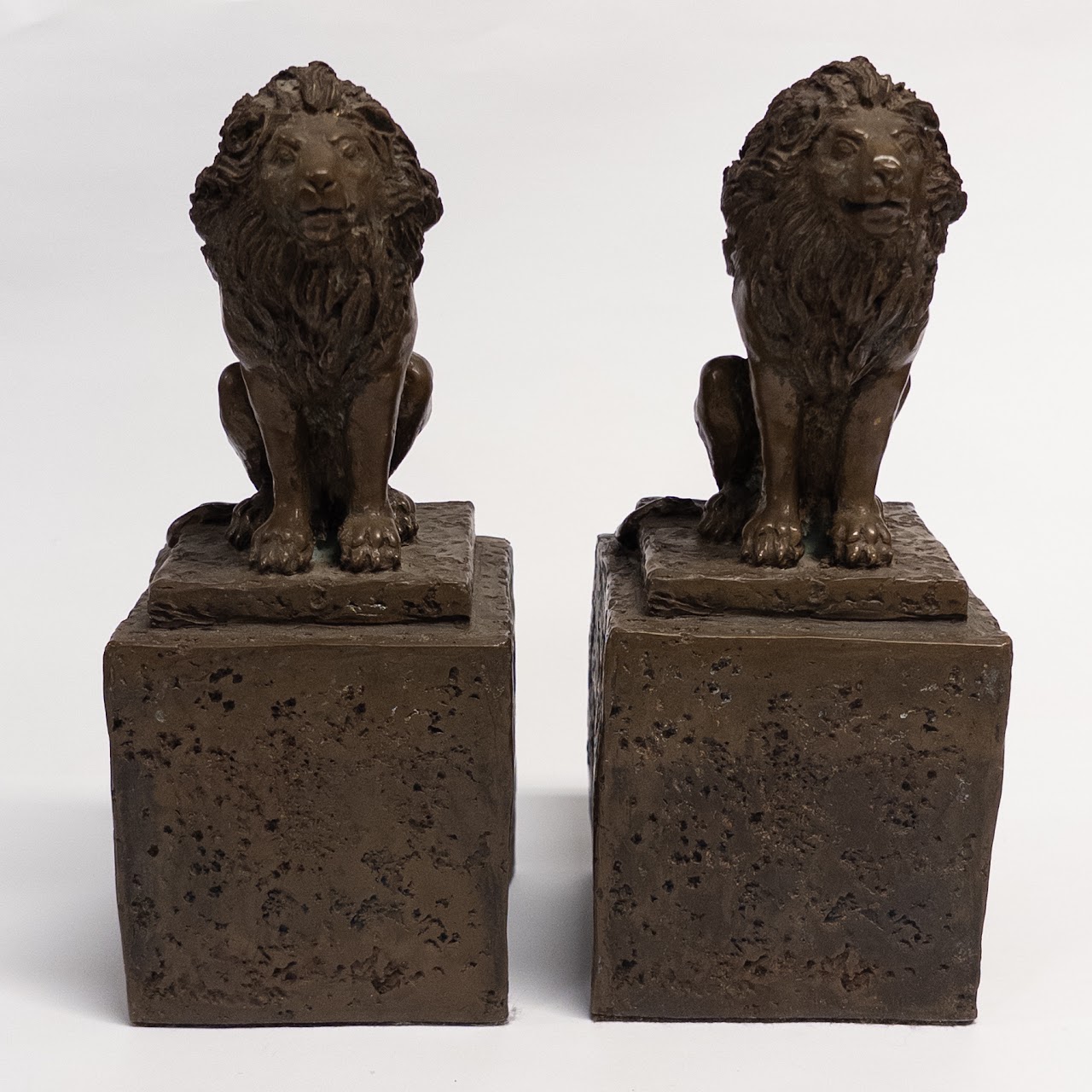 Joseph Addotta Reproduction Bronze Resin Bookends