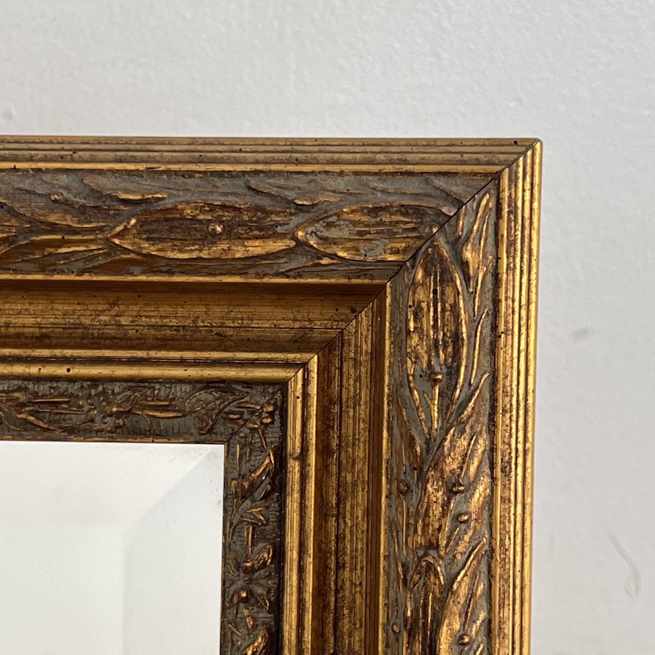 Gilt Framed Contemporary Mantel Mirror