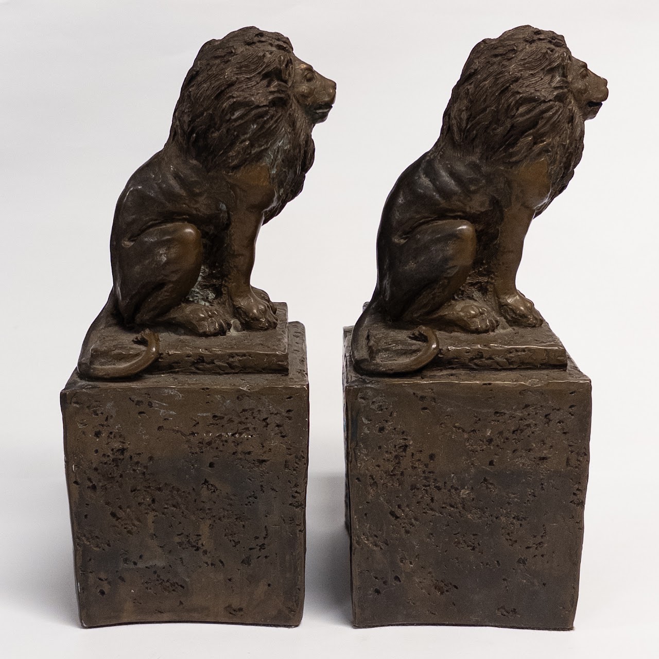 Joseph Addotta Reproduction Bronze Resin Bookends