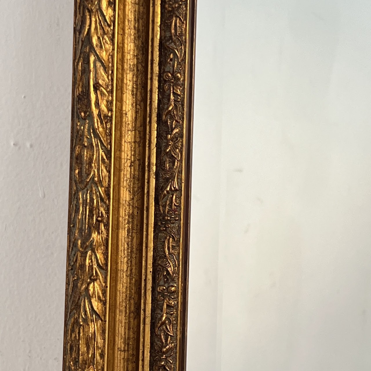 Gilt Framed Contemporary Mantel Mirror