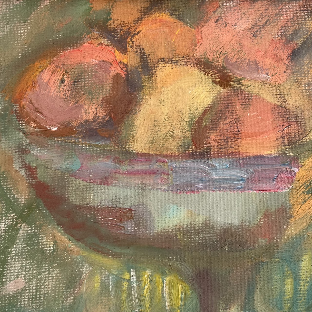 Still Life with Fruit and Flowers Oil Painting