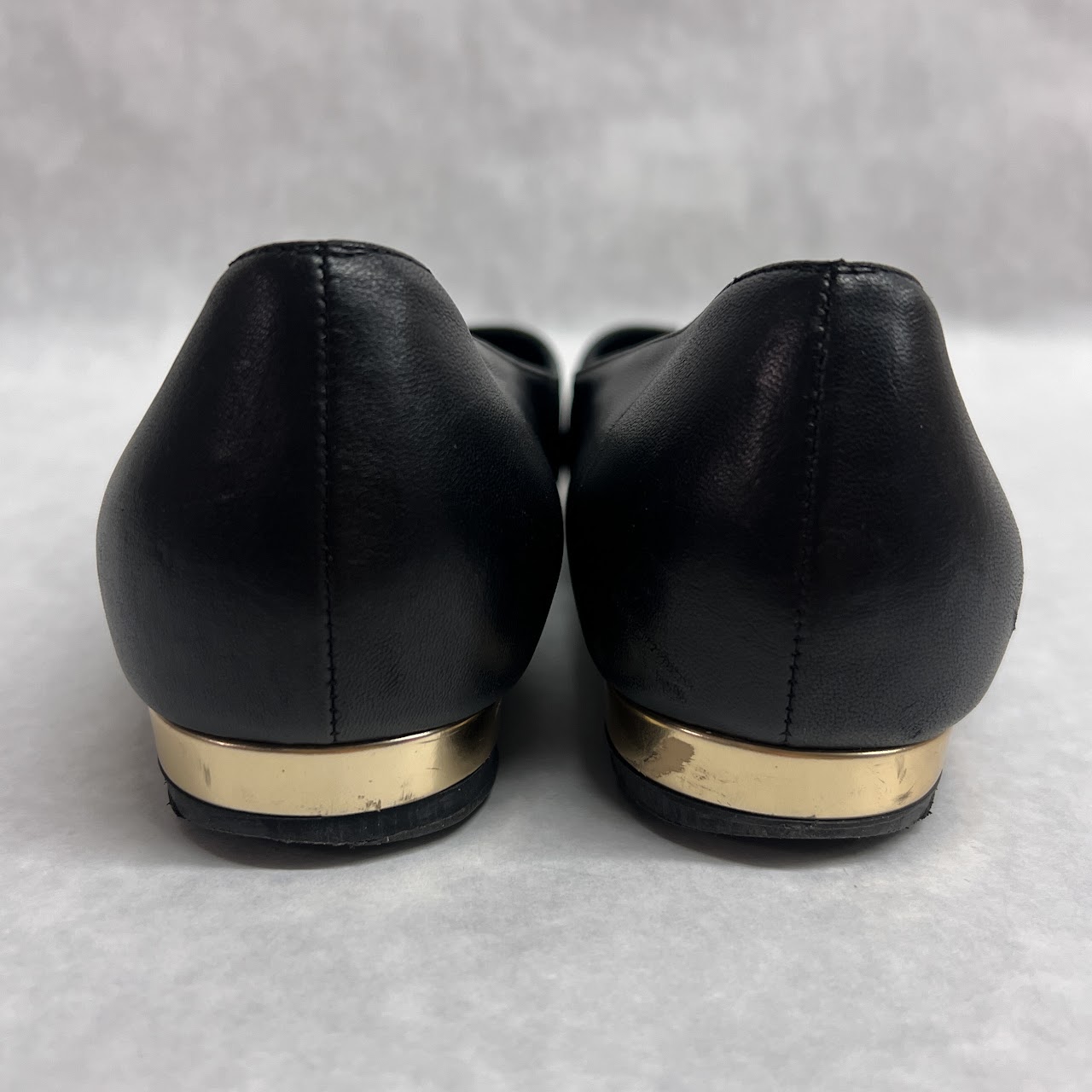 Chanel Black and Tan Cap Toe Ballet Flats