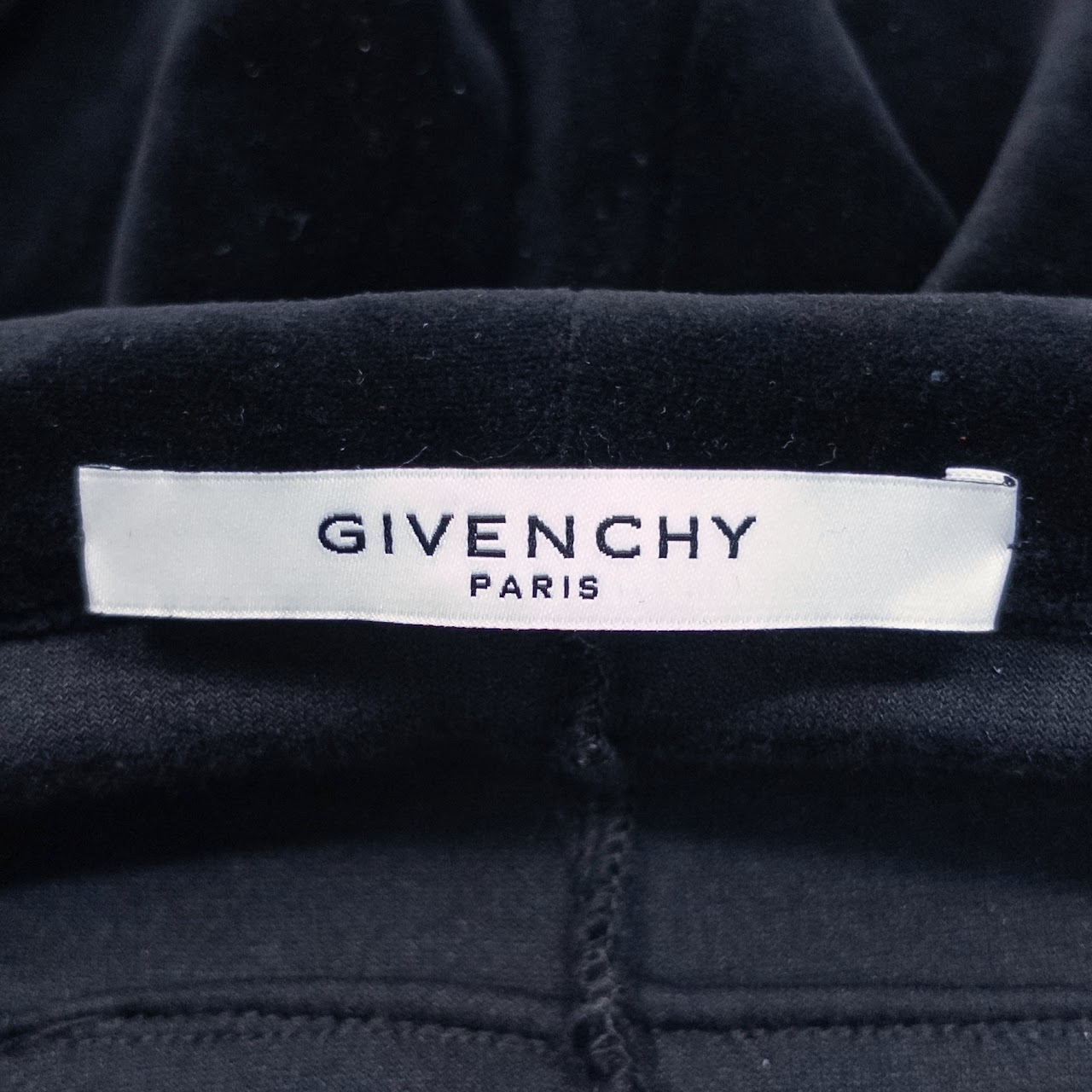 Givenchy Velvet Logo Zip Up Hoody