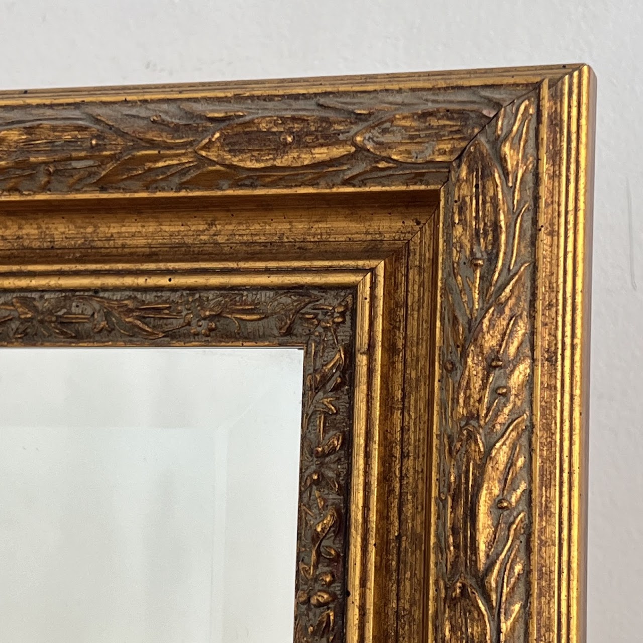 Gilt Framed Contemporary Mantel Mirror