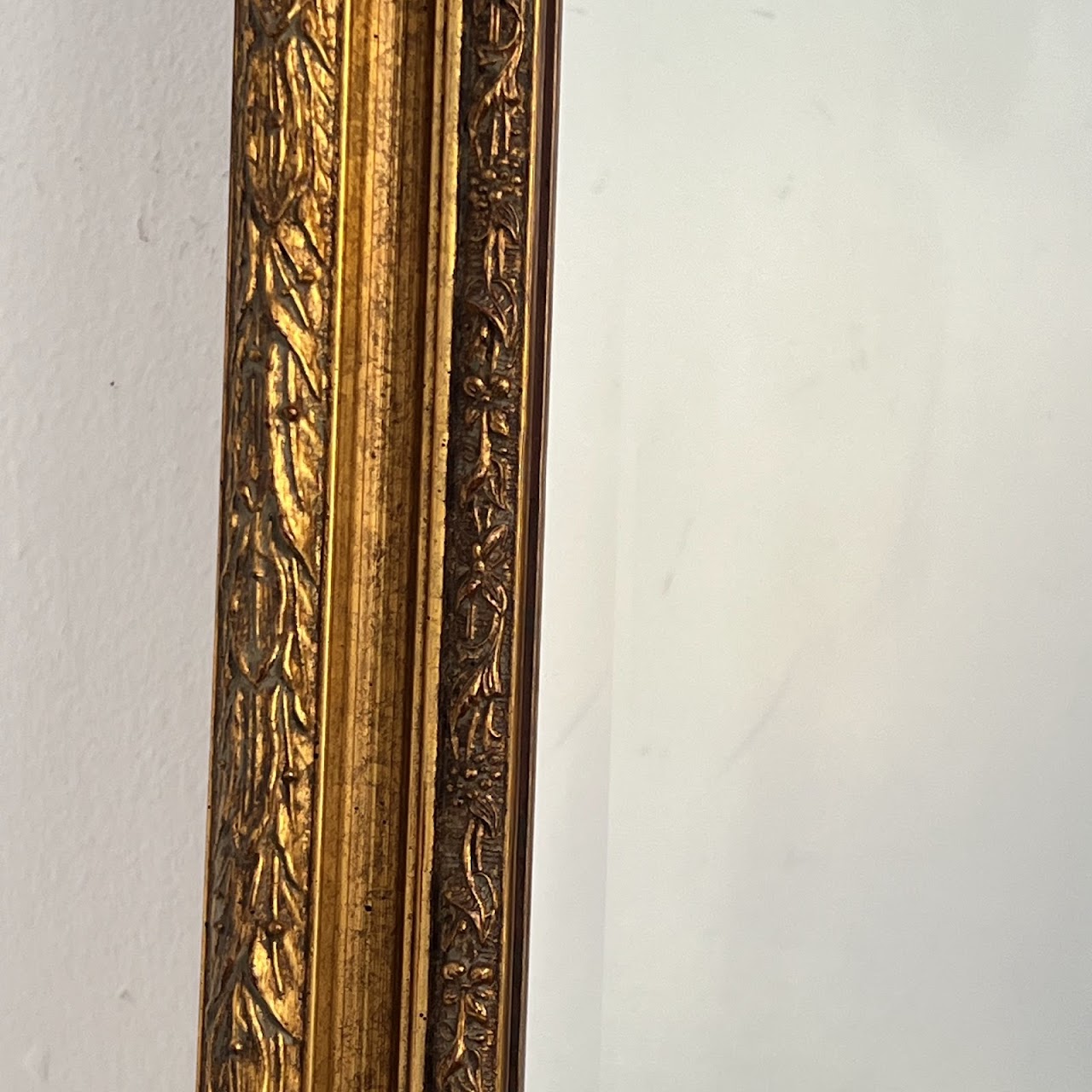 Gilt Framed Contemporary Mantel Mirror