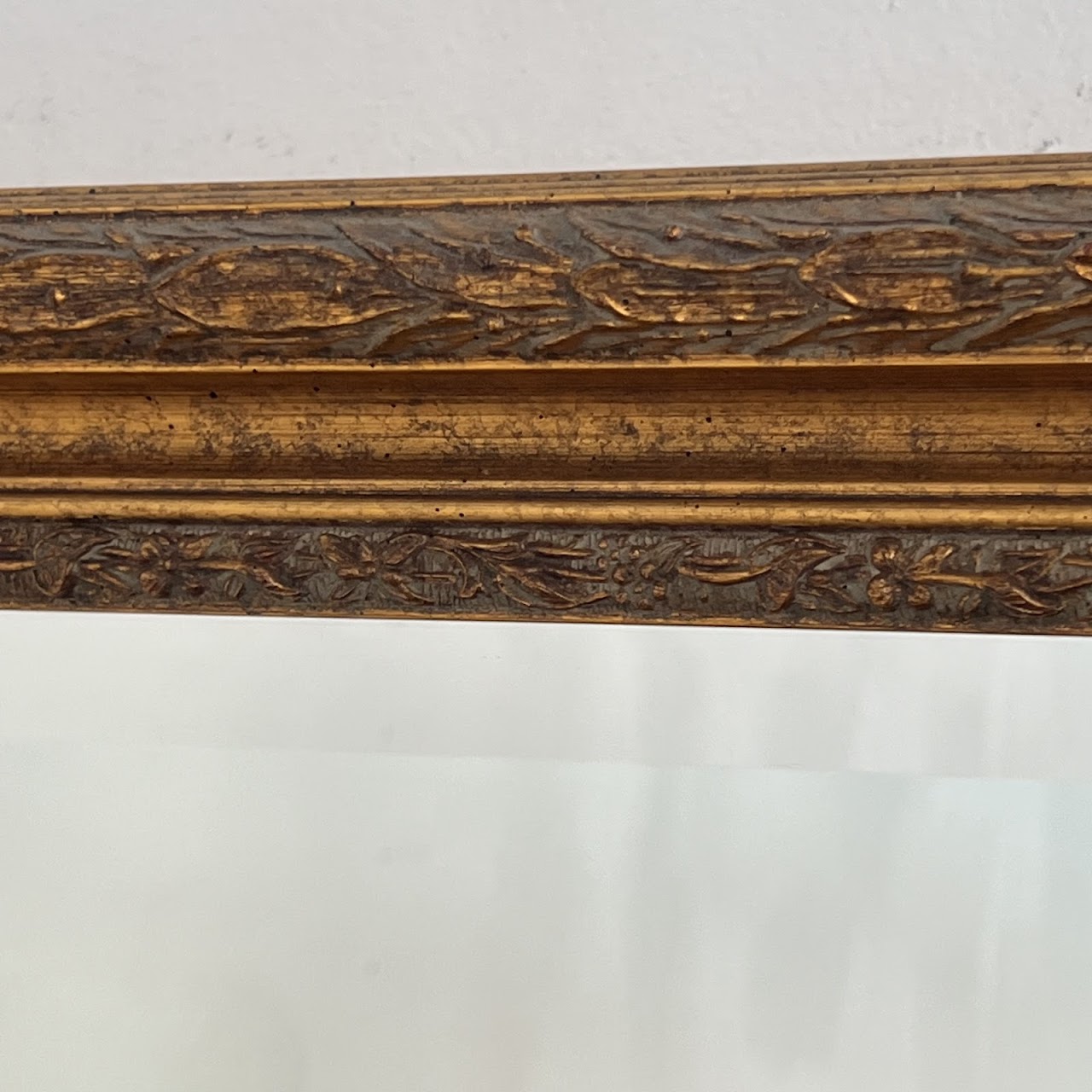 Gilt Framed Contemporary Mantel Mirror