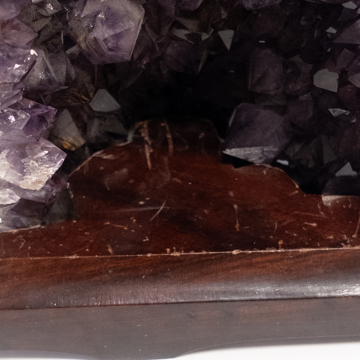 Amethyst Cathedral on Wood Plinth