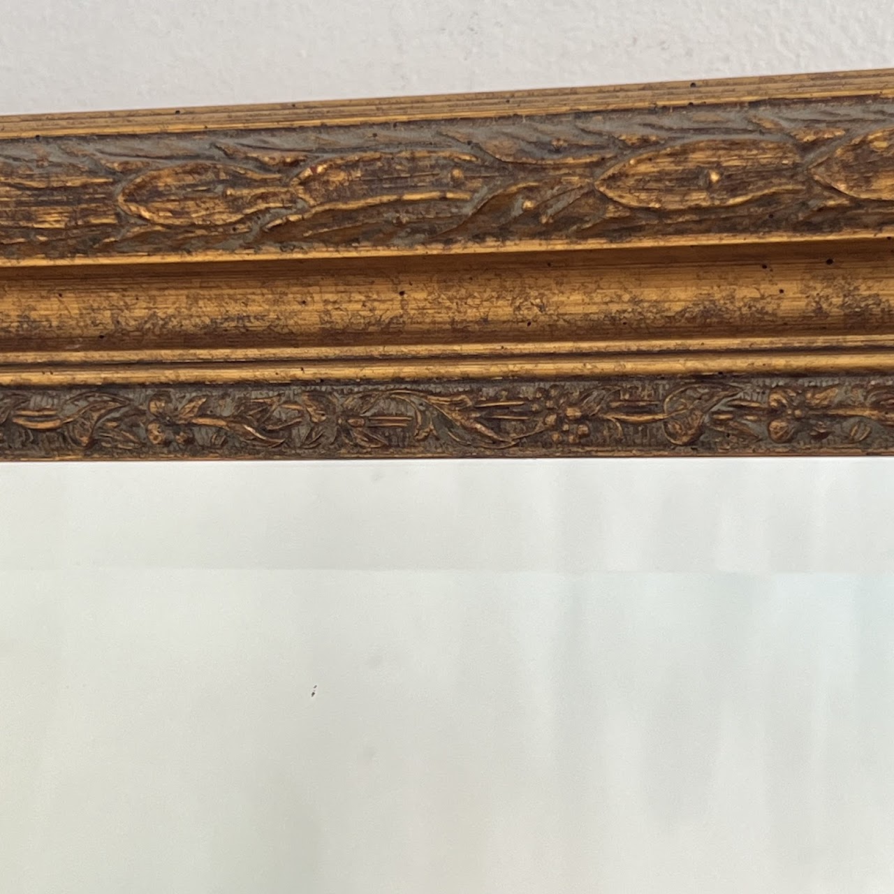 Gilt Framed Contemporary Mantel Mirror