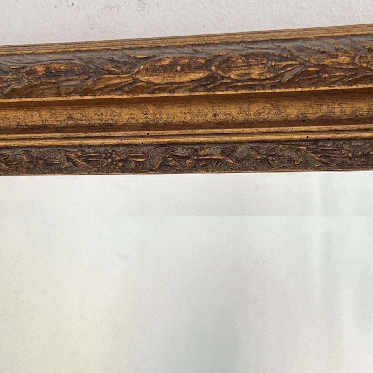 Gilt Framed Contemporary Mantel Mirror