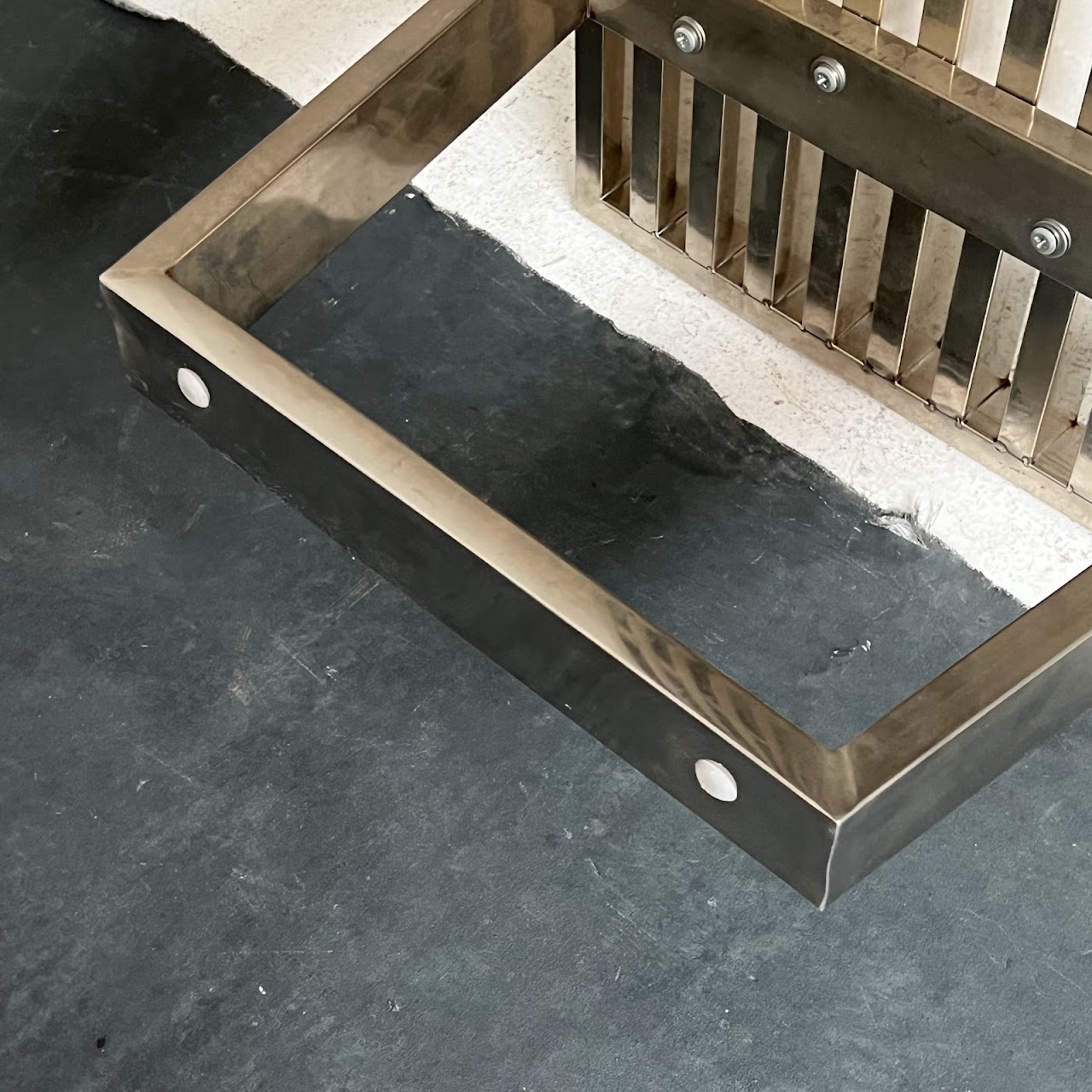 Steel George Nelson Style Bench