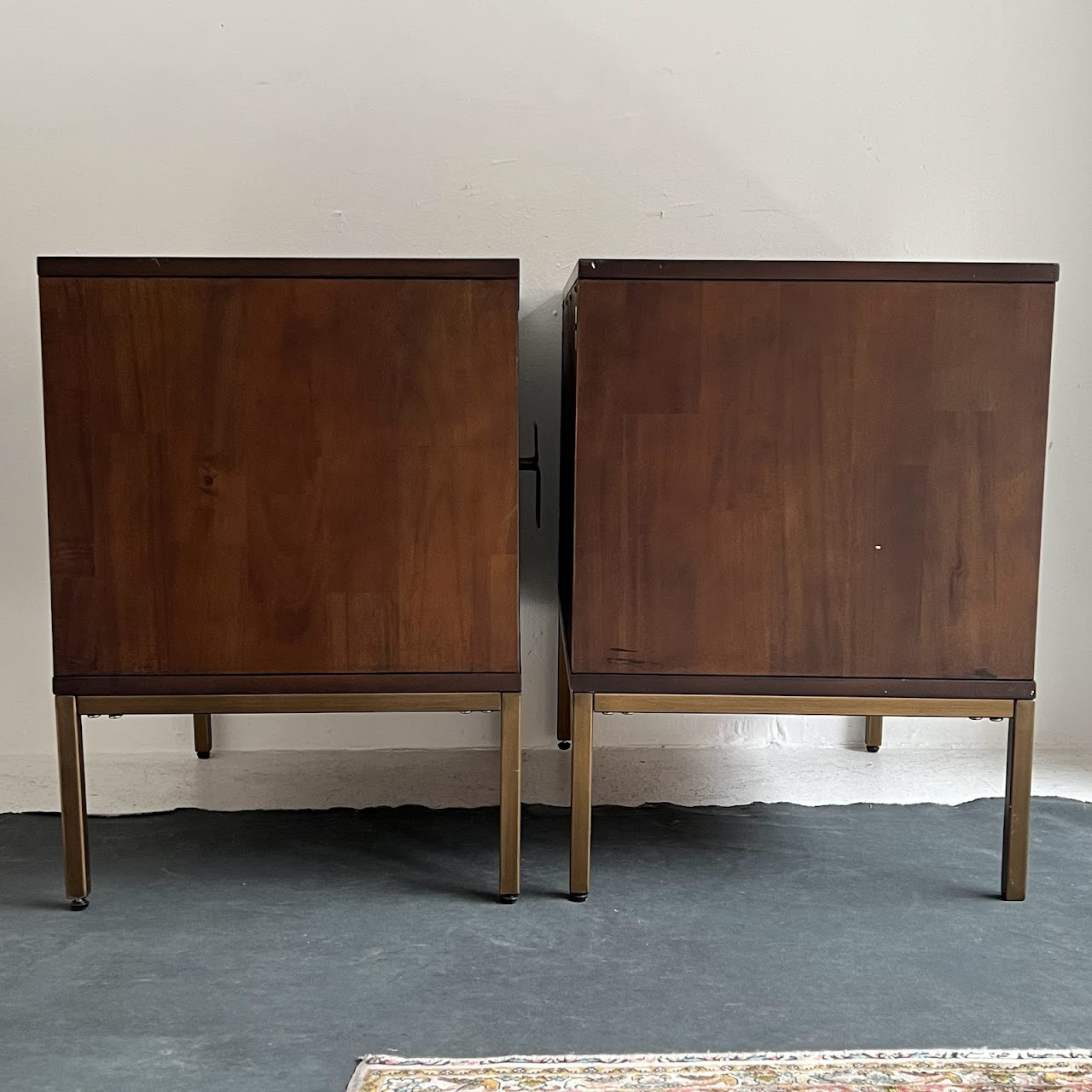 Contemporary Two Drawer Nightstand Pair