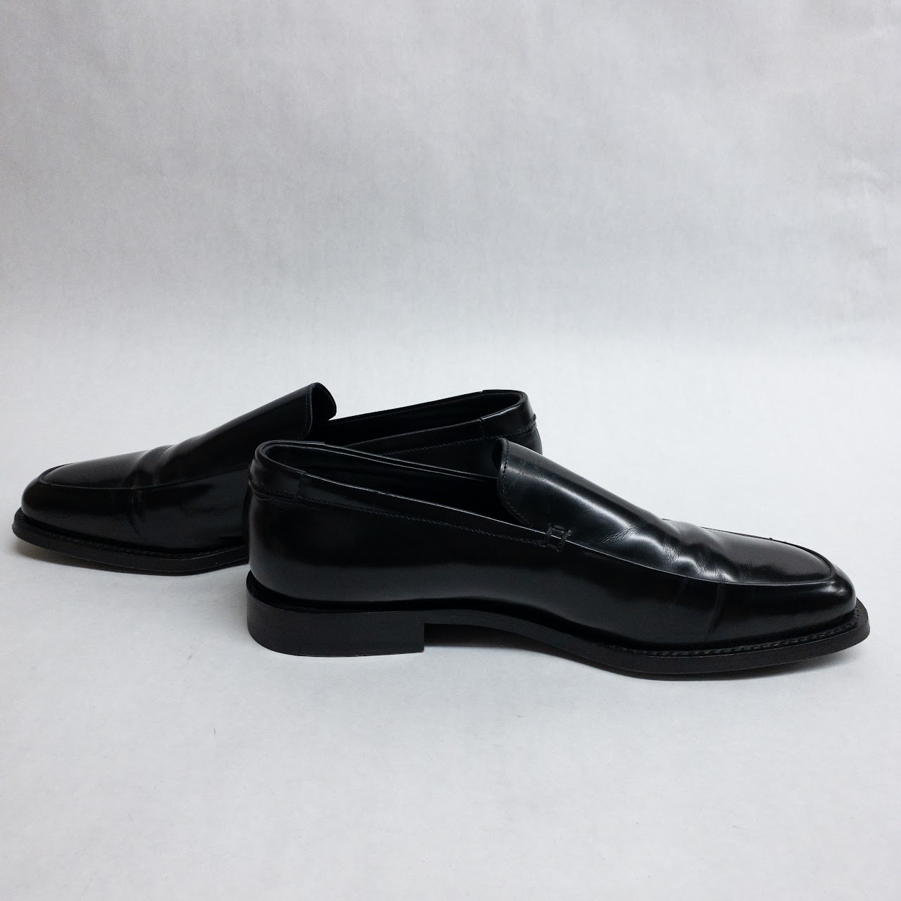 Prada Black Leather Loafers