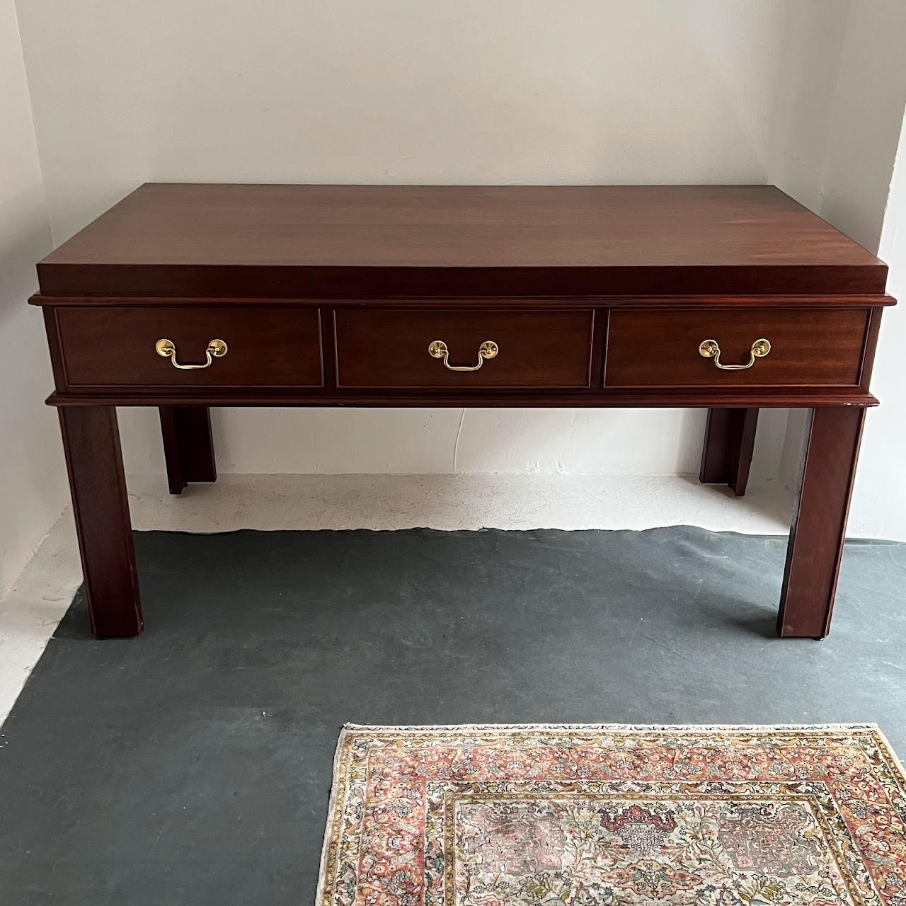 Chippendale Style Mahogany Desk