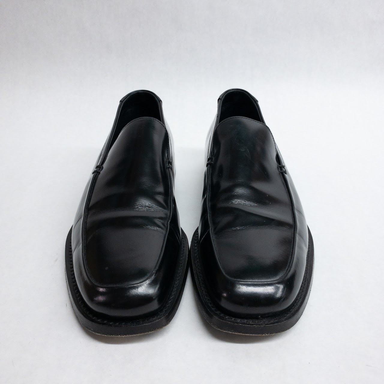 Prada Black Leather Loafers