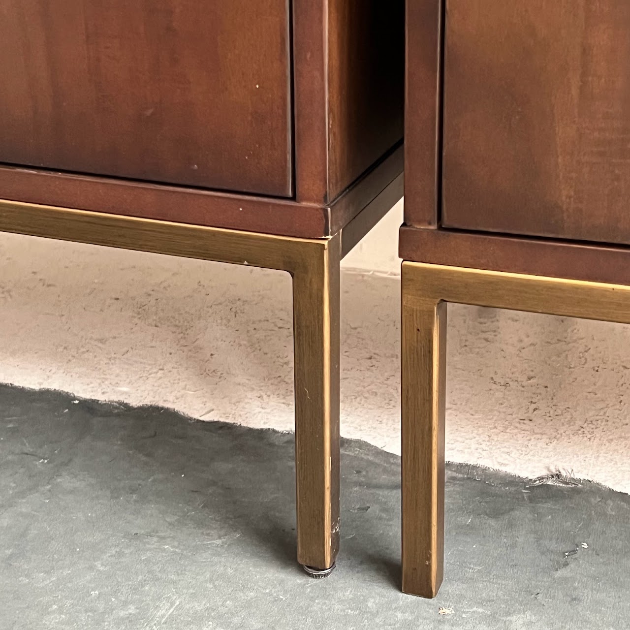 Contemporary Two Drawer Nightstand Pair