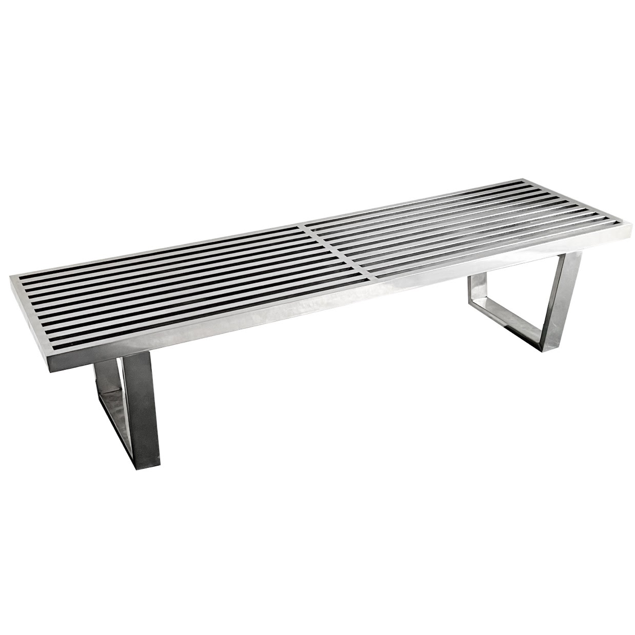 Steel George Nelson Style Bench