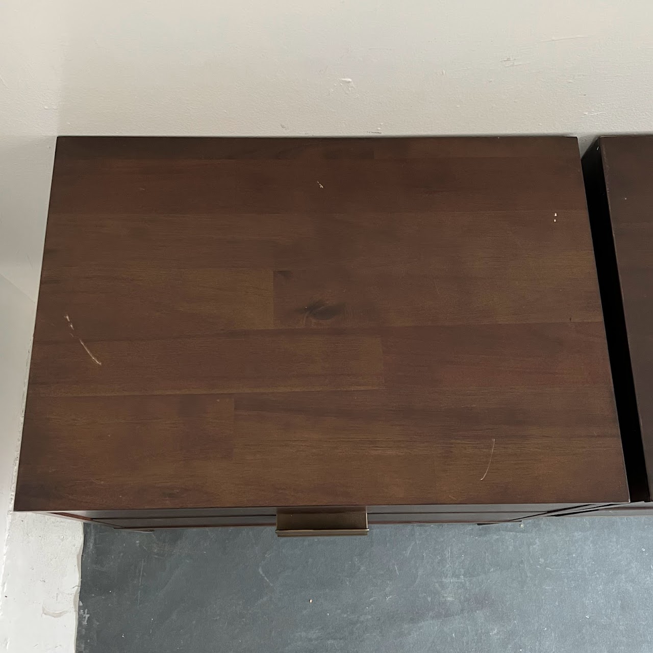 Contemporary Two Drawer Nightstand Pair