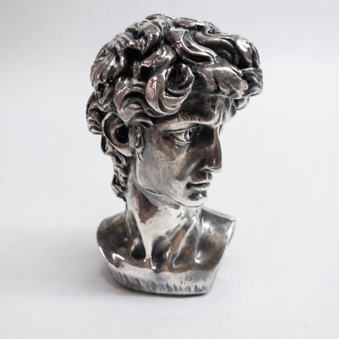 Sterling Silver Bust of David