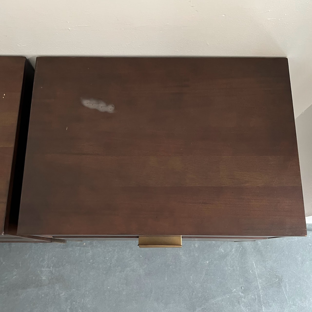 Contemporary Two Drawer Nightstand Pair