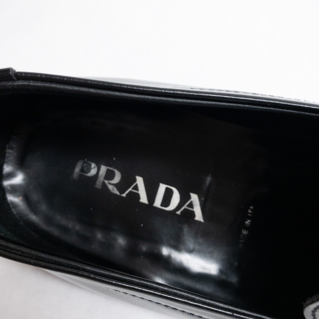 Prada Black Leather Loafers