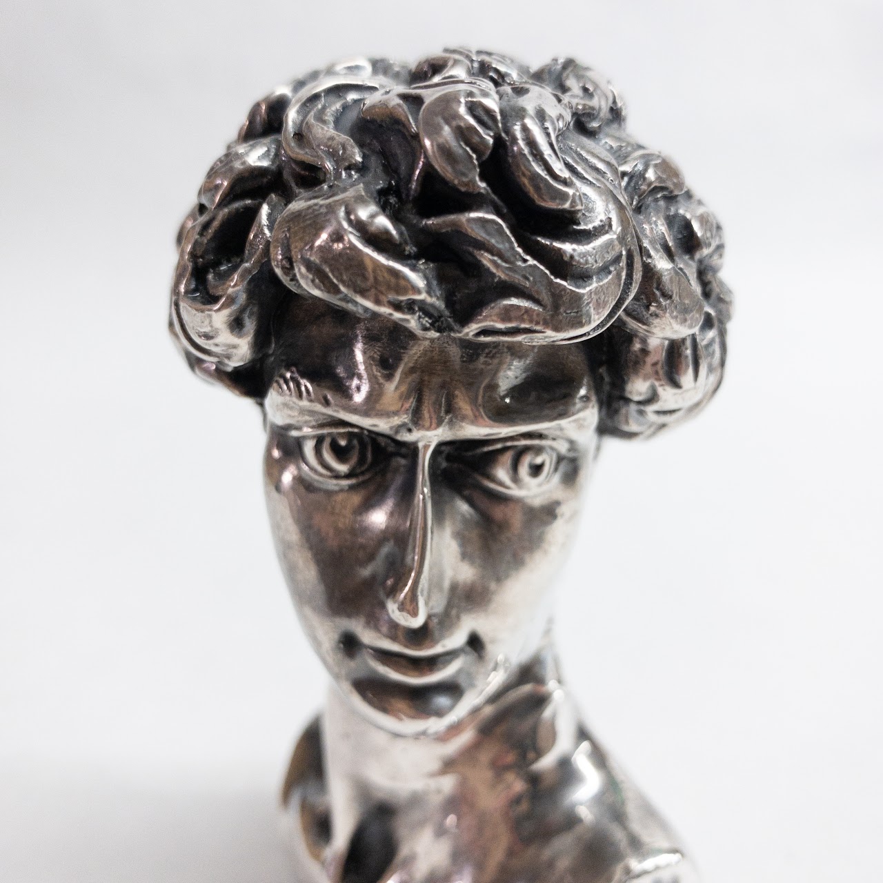 Sterling Silver Bust of David