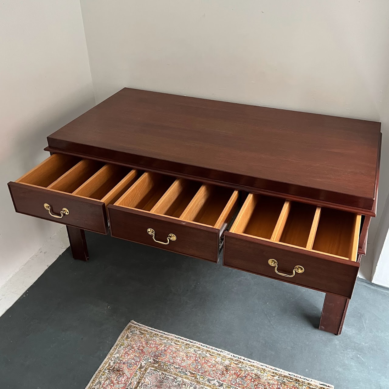 Chippendale Style Mahogany Desk