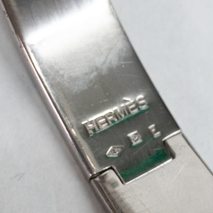 Hermès Clic Clac Enamel Penguin Bracelet