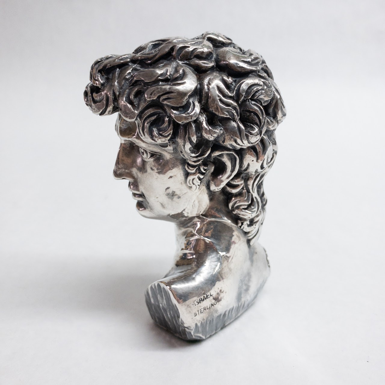 Sterling Silver Bust of David