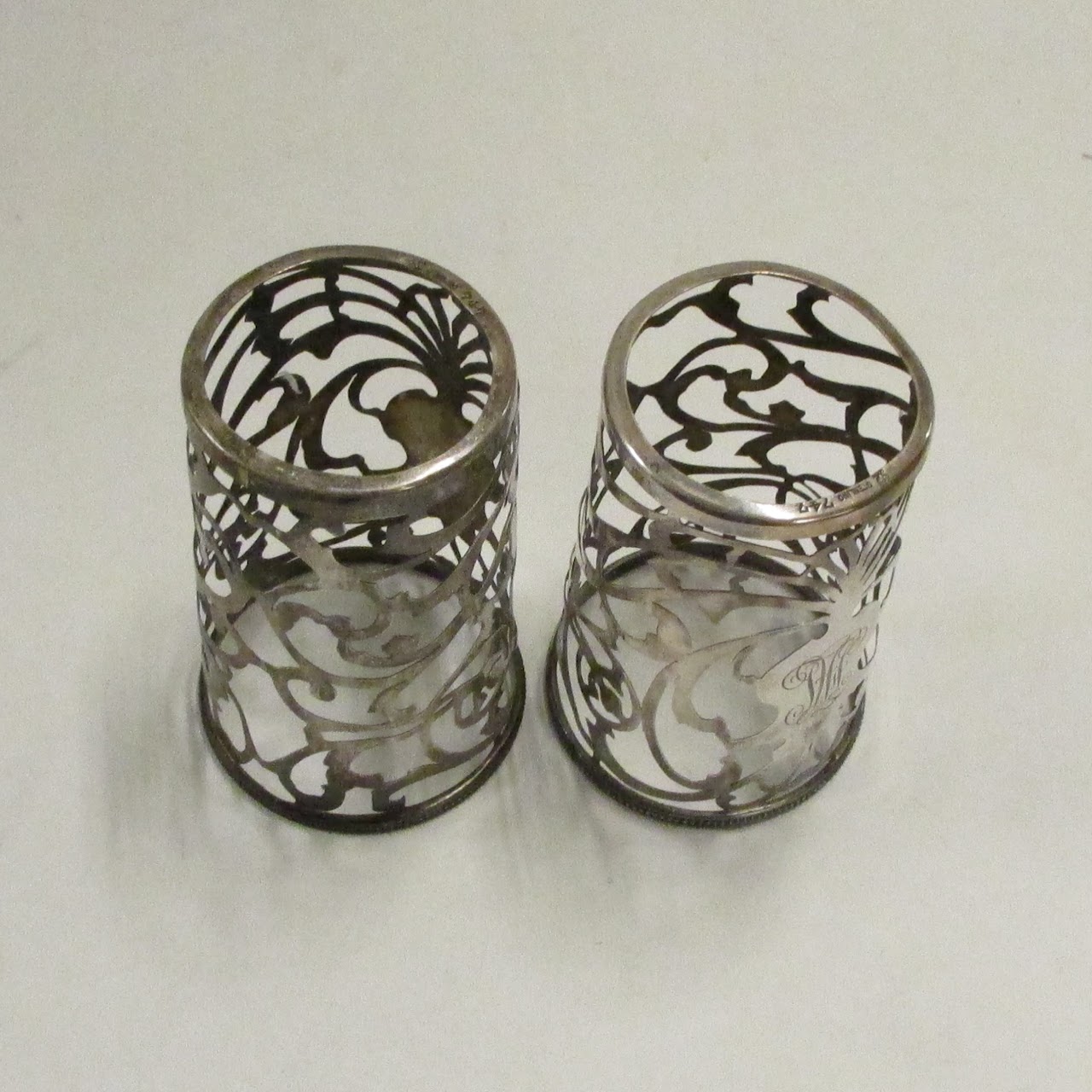 Sterling Silver Cup Holder Set