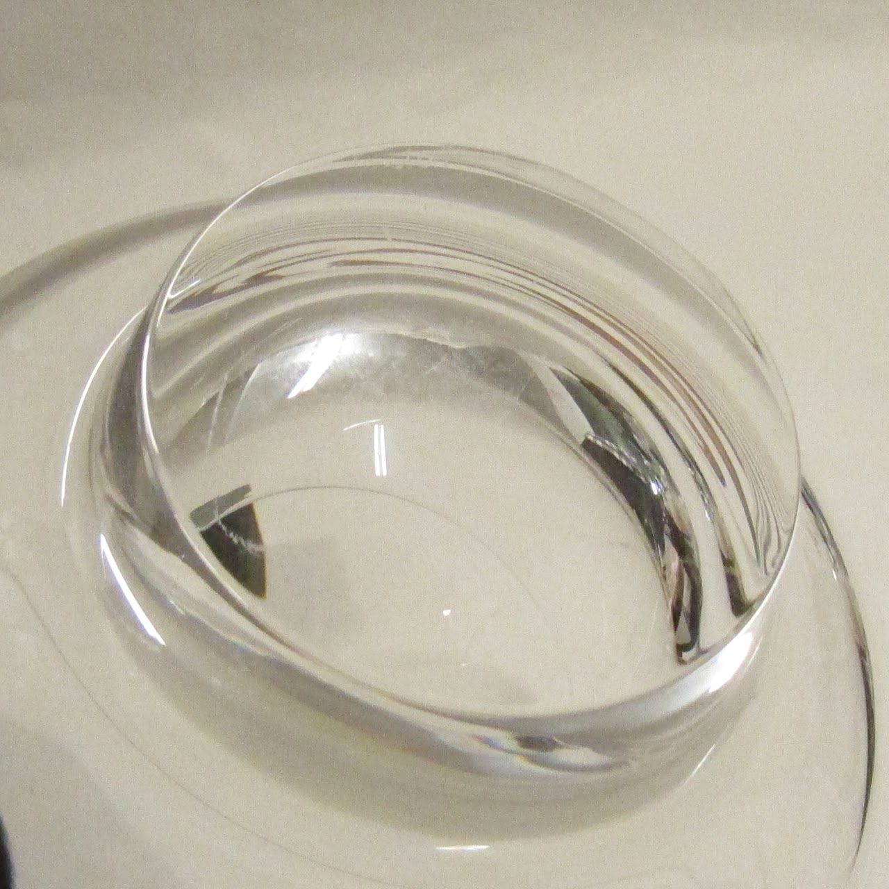 Steuben Glass Modern Footed Bowl