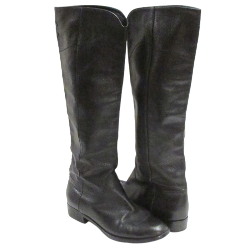 Chanel Leather Over Knee Boots