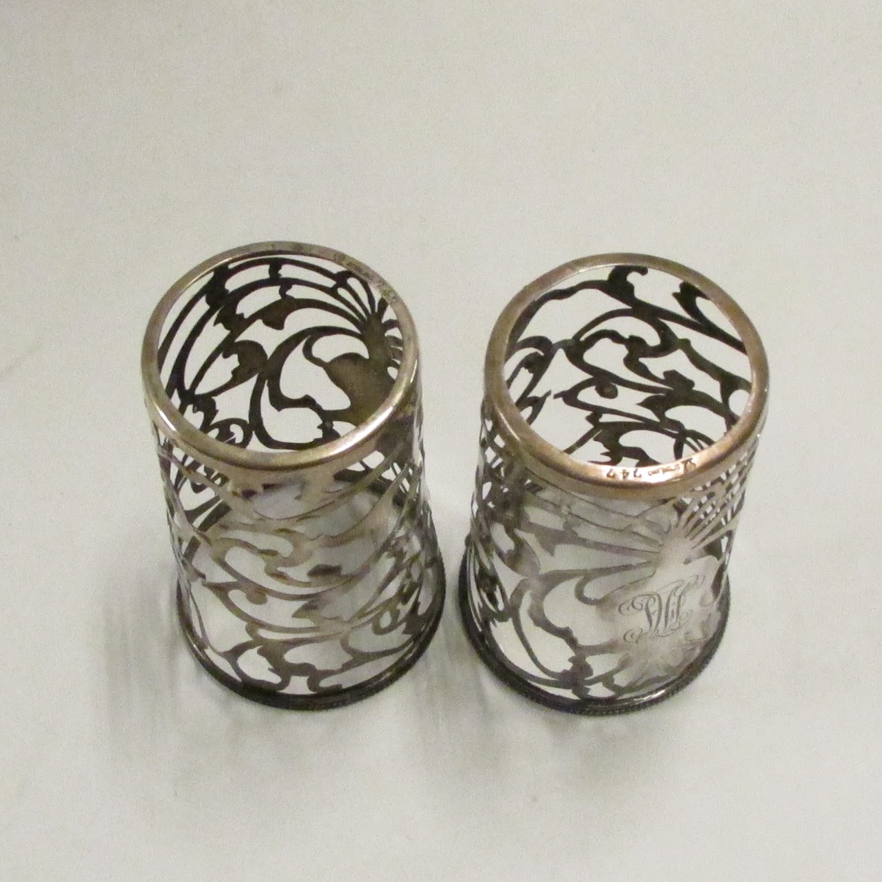 Sterling Silver Cup Holder Set