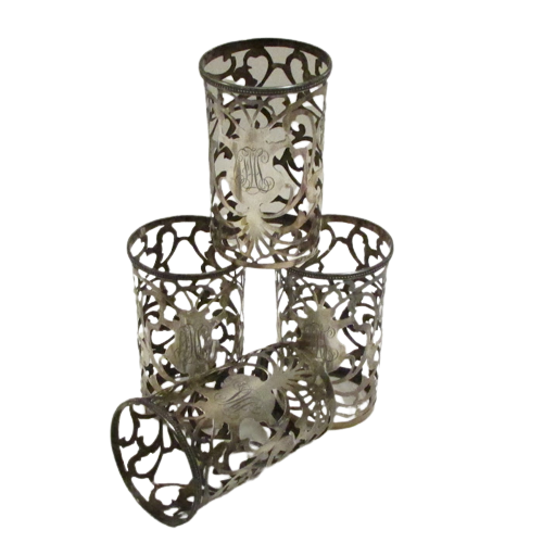 Sterling Silver Cup Holder Set