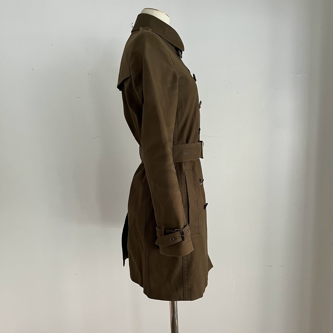 Burberry Brit Olive Trench Coat