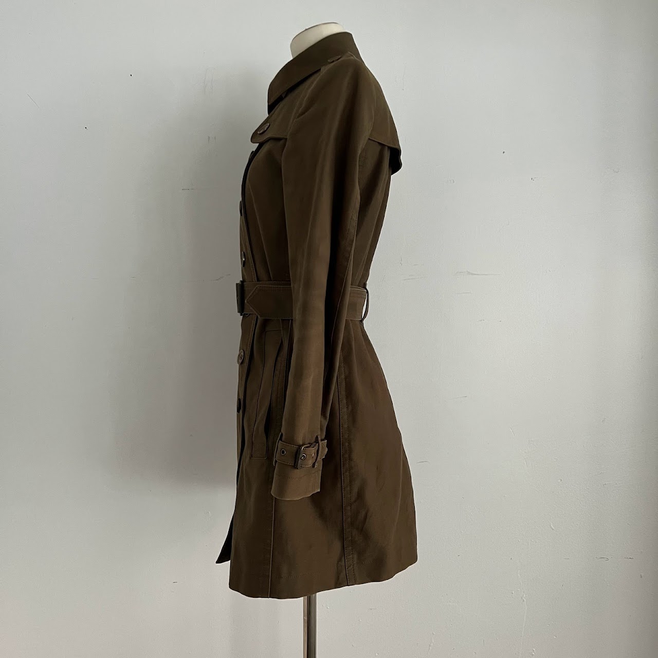 Burberry Brit Olive Trench Coat