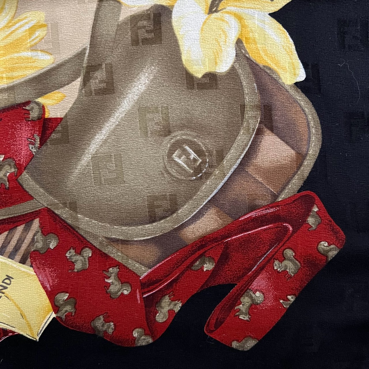 Fendi Vintage Silk Scarf