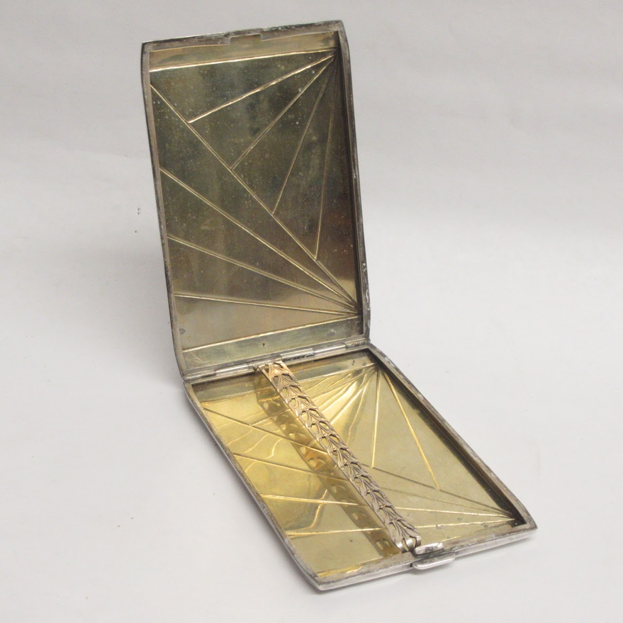 Sterling Silver Vintage Napier Art Deco Cigarette Case