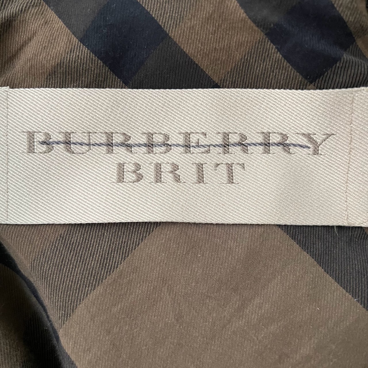 Burberry Brit Olive Trench Coat