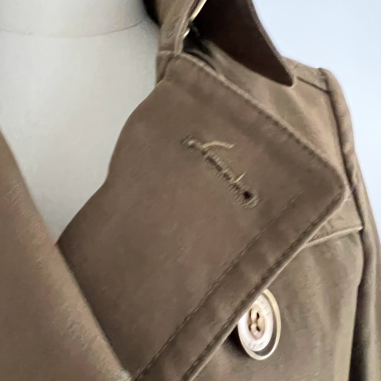 Burberry Brit Olive Trench Coat