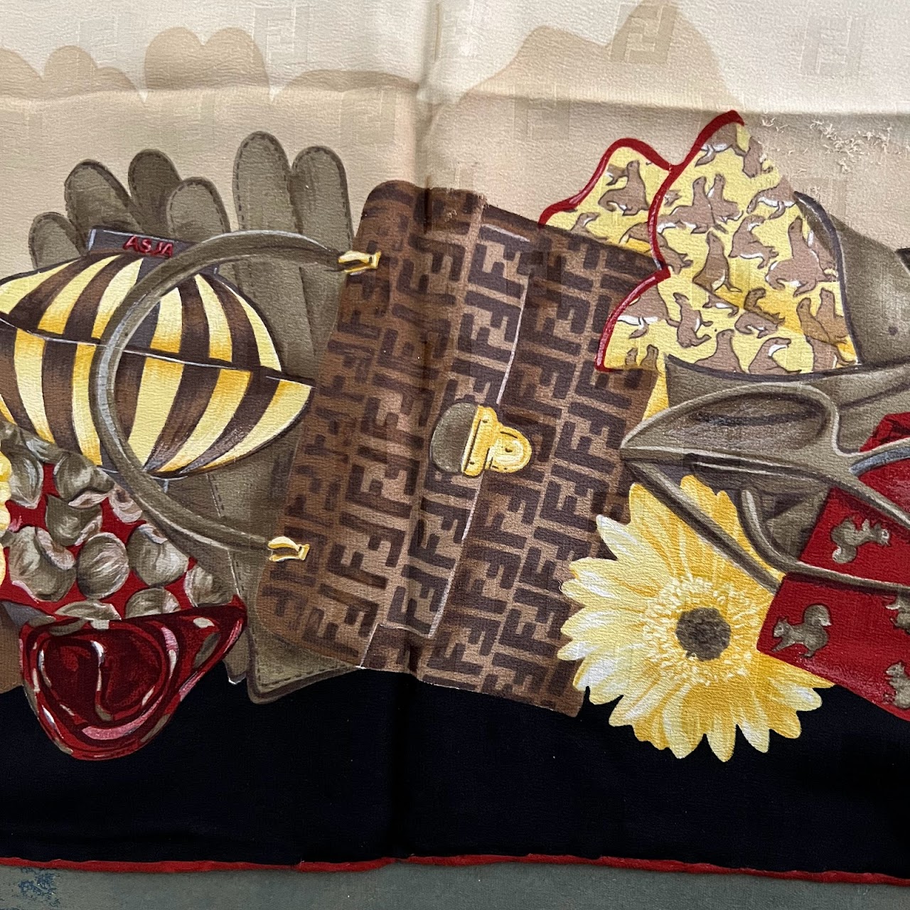 Fendi Vintage Silk Scarf