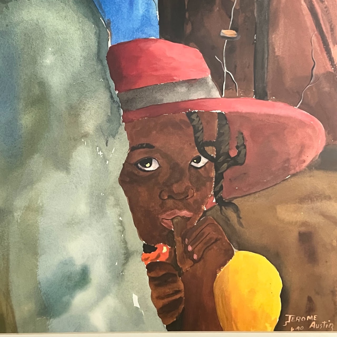 Jerome Austin Signed Watercolor Painting