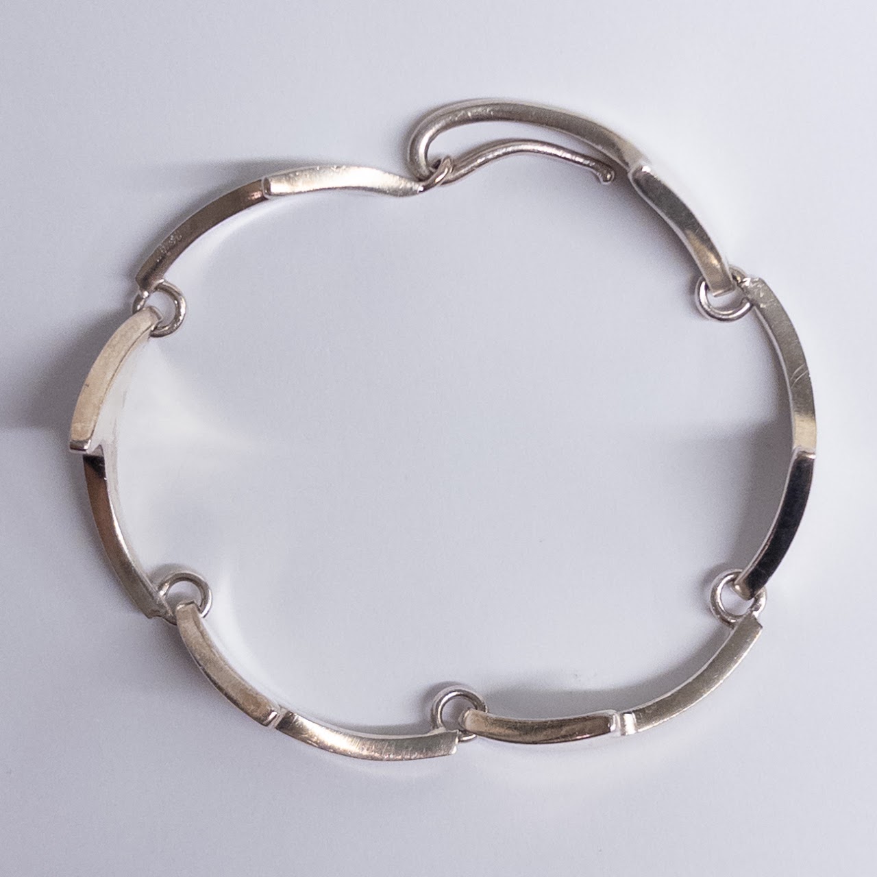 Bent Knudsen Sterling Silver Shark Tooth Bracelet