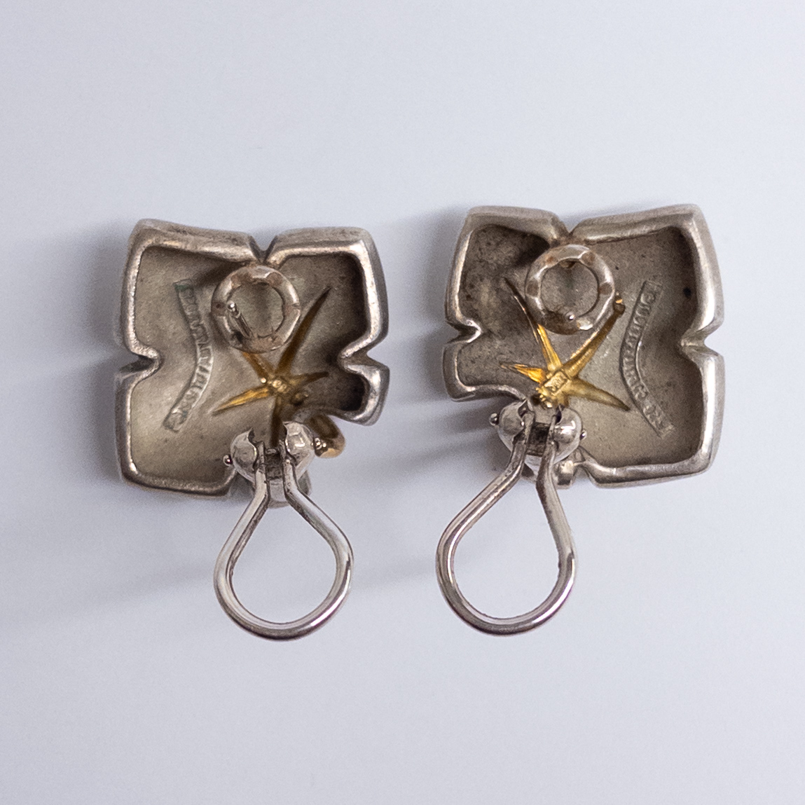 Tiffany & Co.  18K Gold and Sterling Silver Starfish Earrings